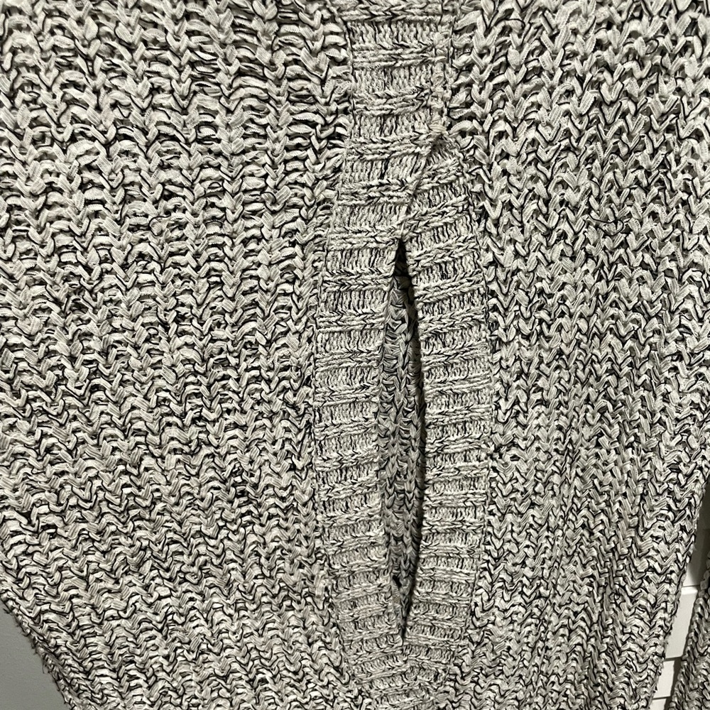 Aqua Marled Gray Crew Neck Sweater - Picture 4 of 4